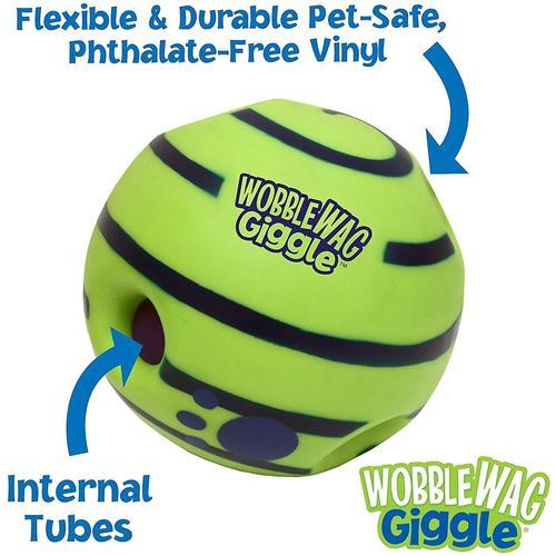 Wobble Wag Giggle Ball, Jouet Interactif Pour Chien, Sons De Rire Amusants