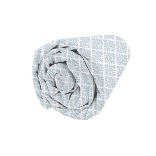 Drap Housse En Percale De Coton 140x200cm Bonnet 30 Cm Bleu Orage