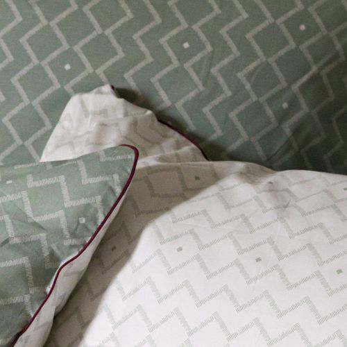 Taie D'oreiller En Percale De Coton 65x65cm Lichen