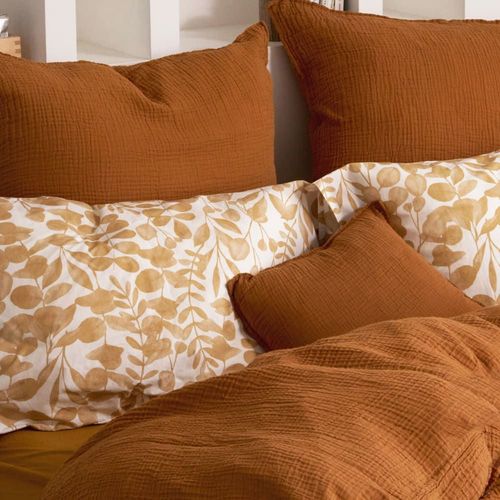 Taie D'oreiller En Percale De Coton 50x75cm Caramel