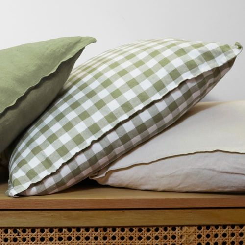 Housse De Coussin En Coton Et Lin 30x50cm Sauge