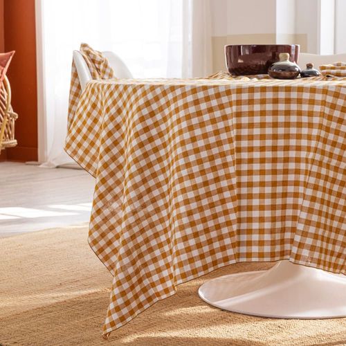 Nappe En Chanvre Et Coton 160x160cm Curcuma