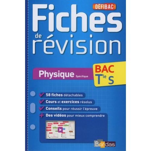Physique Spécifique Tle S - Fiches De Révision