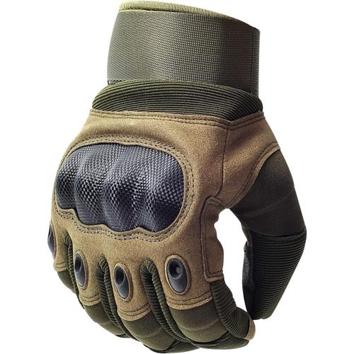 Vert Armée - 1 Paire, Taille M, Gants De Moto, Gants De Scooter, Écran Tactile Respirant Unisexe, Adapté Au Cyclisme, Motocross, Camping, Randonnée, Vtt, Paintball, Escalade, Chasse, Motocross Et Autr