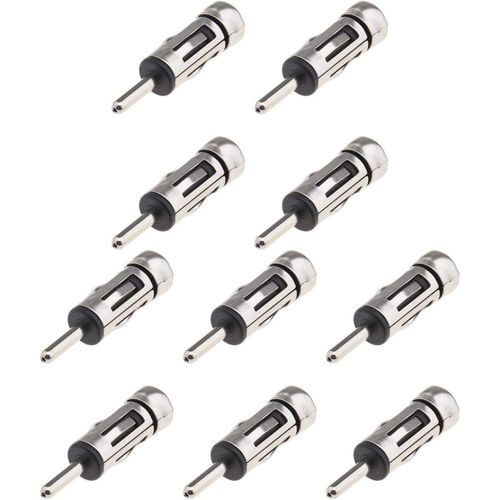 10pcs Prise Mâle Din Vers Connecteur De Convertisseur D'antenne Voiture Femelle Iso Véhicule Auto Radio Antenne Fm Adaptateur Universel
