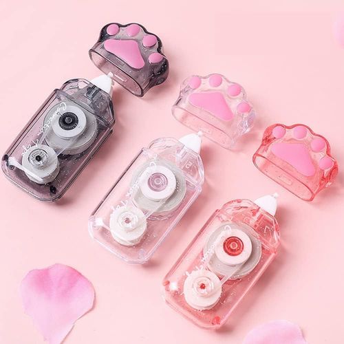 3 Beaux Rubans Correcteurs, Ruban Correcteur Pour Chat, Pattes De Chat Colorées Kawaii, Pour L'école, Mini Ruban Correcteur, Ruban Correcteur Pour L'école, Rouleau Correcteur, Fournitures