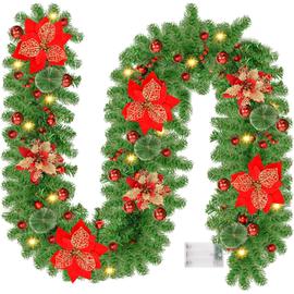Décoration de Noël, 270 cm Guirlande Sapin Artificiel Guirlande de Noel  Deco, intérieur et extérieur Decorative