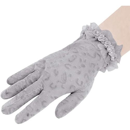 Gris - Gants Femme Lace Wedding Gloves Summer Sun Gloves Driving Gloves Elegant Prom Gloves Evening Gloves