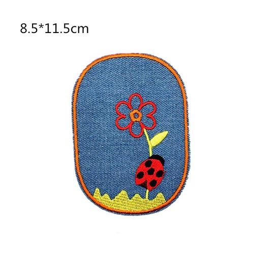 Lot De 13 Autocollants De Broderie Sur Tissu En Denim Autocollants De Genoux De Dessins Animés Autocollants De Vêtements Patch D'application Diy