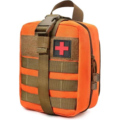 Trousse Tactique, Trousse De Premiers Secours, Trousse Médicale De Soins D?Urgence Pour Activités De Plein Air, Alpinisme, Escalade, En Tissu Imperméable, Système De Fixation, 800d 