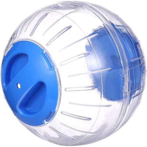 Transparent Mignon Animal Hamster Exercice Ball Mini Trot Jouets En Plastique (Bleu)?12cm