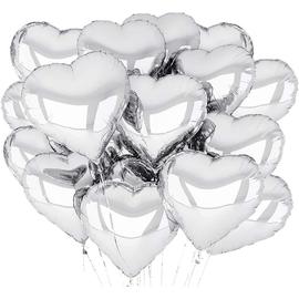 Ballon 25 pièces 18 pouces baudruche en forme de coeur pour la