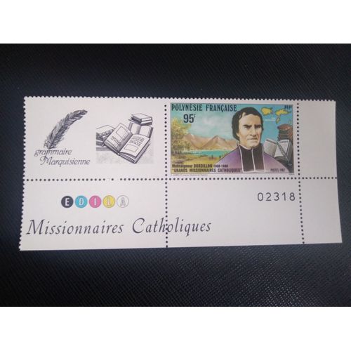 Timbre Polynesie Francaise Yt 292 Missionaries Dordillon 1987 ( 061207 )