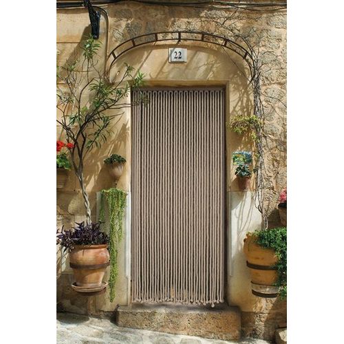 Rideau Portière En Corde De Coton Tressé Écru 90x200