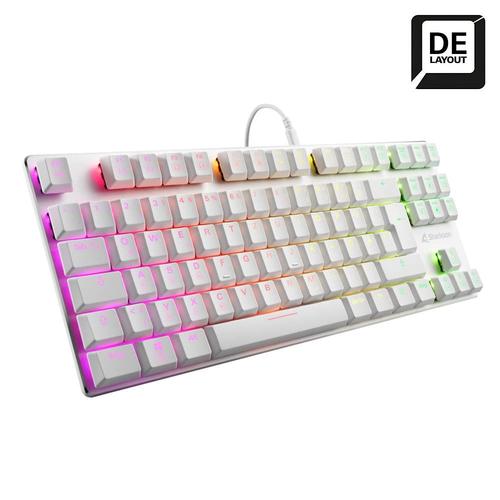 Sharkoon Purewriter Wh Tkl Kailh Red De | Rgb - Kailh Low Profile Cho