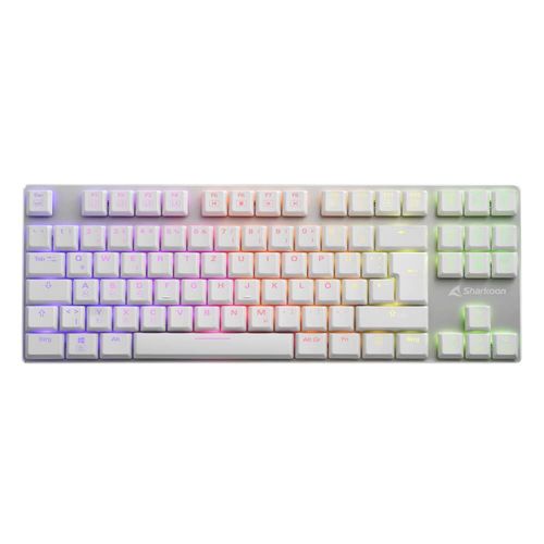 Sharkoon Purewriter Wh Tkl Kailh Blue De | Rgb - Kailh Low Profile Ch