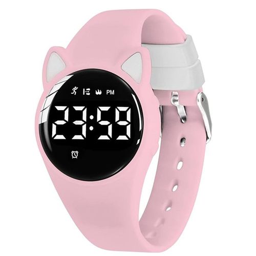 Montre Digitale Enfant Avec Chronomètre, Eclairage, Alarme, Date, Podomètres Marche Non Connecté-Montres Sport Pour Fille Garçon Avec Bracelet En Silicone