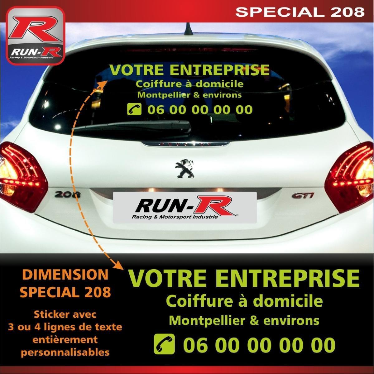 Stickers résine Peugeot 208 2008 pour lève-vitre