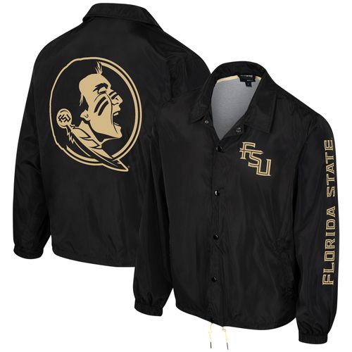 Veste Unisexe The Wild Collective Noire Florida State Seminoles Coaches Full-Snap