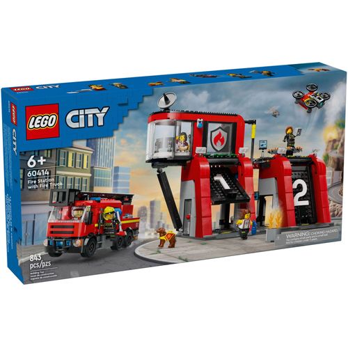 LEGO City - La caserne et le camion de pompiers - 60414