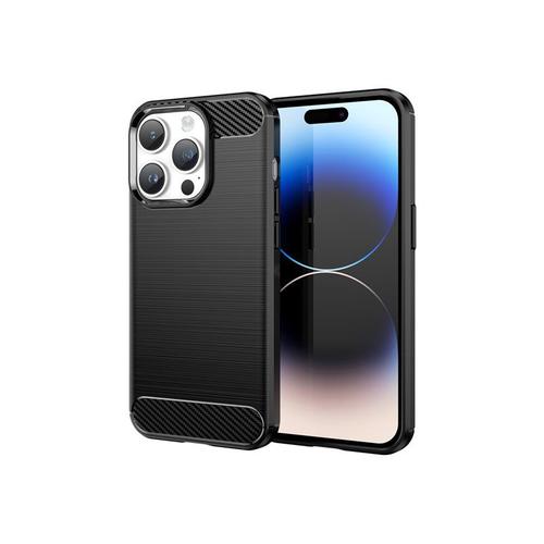 Dlh - Coque De Protection Pour Téléphone Portable - Silicone - Noir - Pour Apple Iphone 14 Pro Max