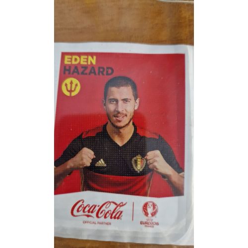 Autocollant Coca-Cola Uefa Euro 2016 Belgique "Eden Hazard"