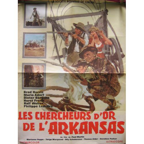 Western Allemand 2 Affiches 120x160 Le Dernier Des Mohicans / Les Chercheurs D'or Arkansas