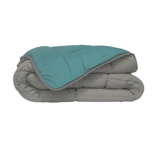 Couette Sans Housse Lavable Zelesta Easybed Light - Gris Clair & Vert De Mer - 240x220 Cm