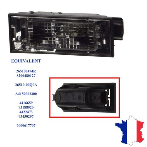 Eclairage Feu De Plaque D'immatriculation Pour Laguna 2 Megane 3 Master Trafic