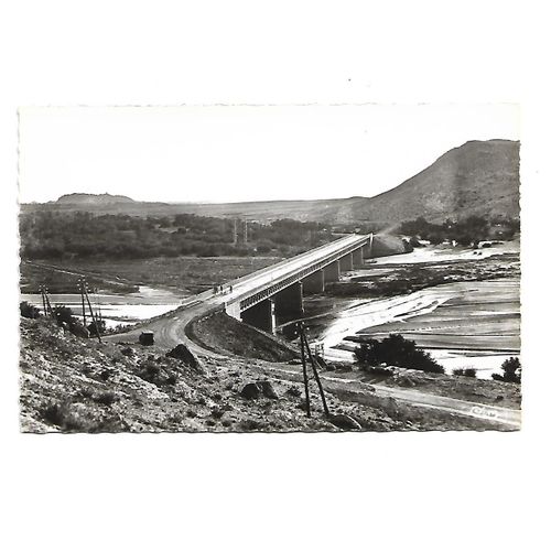 Laghouat Sud Algérien Algérie Le Pont Sur L'oued M'zi N°60 Noir Et Blanc