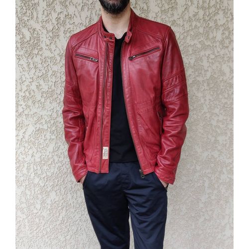 Blouson En Cuir D'Agneau Redskins Clayton Mojito