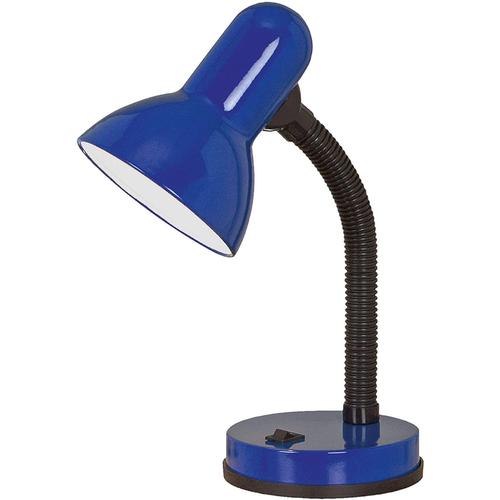 Eglo Basic - Lampe De Table De Travail Réglable Moderne À 1 Lumière Bleue Avec Interrupteur, E27