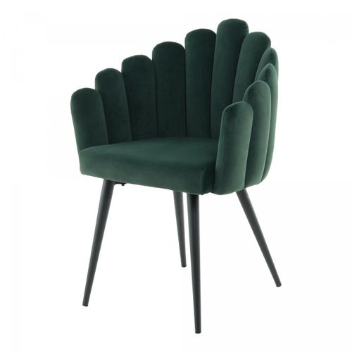 Fauteuil Semi Artisanal Motif Vintage Ale 58x61,5x85 Vert