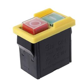 CHECARZHN--NO1-Interrupteur De Sécurité, Ac250 V 6 A Étanche À Bouton-Poussoir Machine Cutter Perceuse Interrupteur Marche/Arrêt Boîte De Contrôle Commutateurs Électromagnétiques