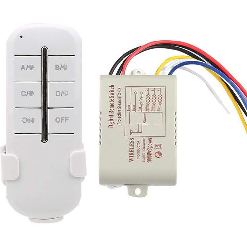 CHECARZHN--NO1-Interrupteur Télécommande Rf 3 Voie On/Off Ac180V - 240V 1000W Récepteur Sans Fil Pour Éclairage Lumière De La Lampe (Mr703), Pr