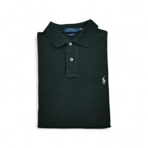 Reconditionné - Polo Manches Courtes Homme Noir - Taille L - Homme - Noir