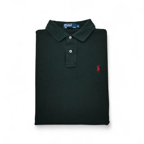 Reconditionné - Polo Manches Courtes Homme Noir - Taille M - Homme - Noir