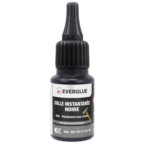 CHECARZHN--NO1-Colle Instantan¿¿e Noire Moyennement Liquide Super Forte Et Flexible, Colle Pour Plastique, Colle R¿¿sistante Aux Chocs Et ¿¿ L'Eau, Pour C¿¿ramique, Caoutchouc, Cuir, Flacon Doseur De 20