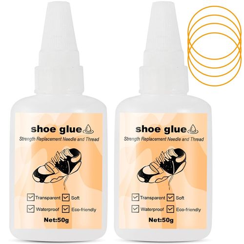 CHECARZHN--NO1-Colle Chaussure De S¿¿chage Imm¿¿diat Colle Forte Cyanoacrylate Pour Toutes Sortes De Chaussure, Caoutchouc, Cuir 50G*2