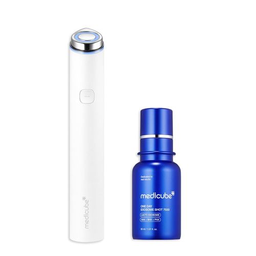 Aetheriszypher-Medicube Smooth And Refined Skin Duo: Mini Booster Pro White And Zero Exosome Shot 7,500 Ppm Spicule Facial Serum 