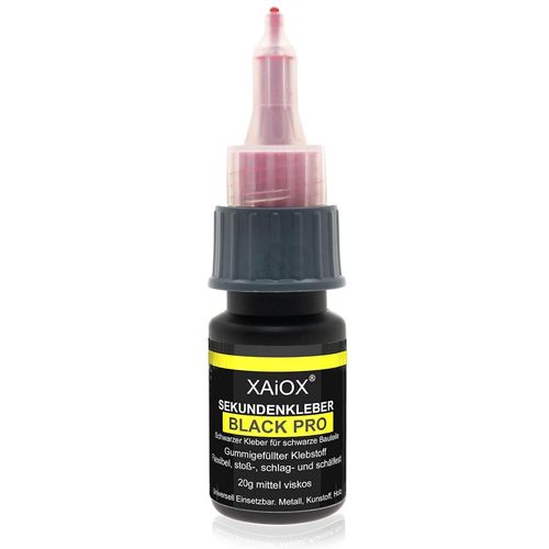 CHECARZHN--NO1-Colle Super Glue, Noire, Avec Teneur En Caoutchouc 20 G, Cyanoacrylate, Pour Industrie, Modélisme, Professionnelle, Extra Forte, Liquide Pour Métal Plastique