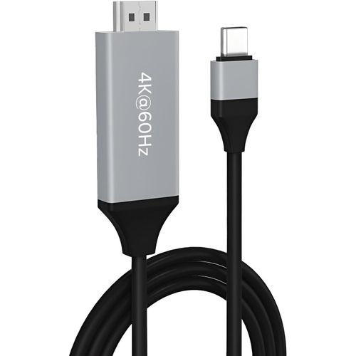 ERYI-Câble Usb-C Vers Hdmi 2M - 4K@60Hz - Câble Usb 3.1 Type-C Vers Hdmi - Adaptateur Thunderbolt 3 Pour Macbook Pro/Air, Iphone 16/15, Ipad Pro, Imac, Samsung Galaxy, Chromebook Etc.