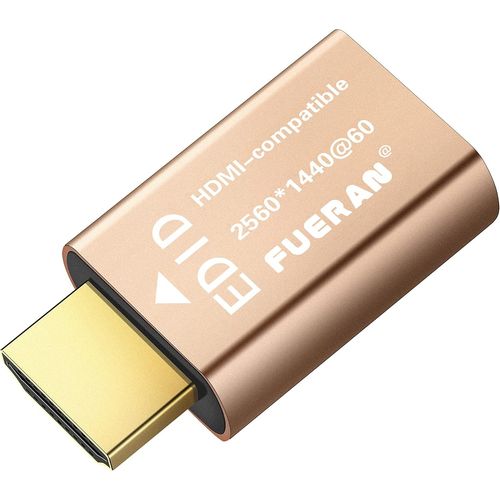 ERYI-Edid Emulateur Adaptateur Hdmi Compatible Avec Mac Thunderbolt Vers Hdmi / Extender/Récepteur Av / Répartiteur Vidéo (2560 X 1440-60 Hz)