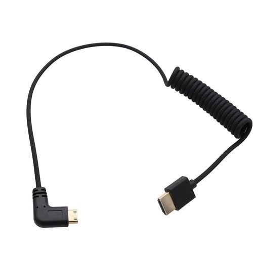 ERYI-Câble Mini Hdmi Vers Full Hdmi 4K 8K60P Pour Canon Sony Nikon Z5 Z6 Z7 Z6Ii Z7Ii D750 Appareil Photo Atomos Ninja V Ultra Smallhd Cine Indie Monitor, Coudé Type A C 50 Cm