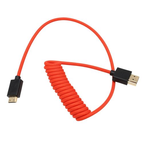 ERYI-Câble Mini Hdmi Vers Hdmi 4K 8K Pour Atomos Ninja V Ultra Canon Eos R Rp Xa70 6D Mark Ii Caméra Smallhd Cine Indie Monitor, Type A C Hdmi 2.1 Rouge 50 Cm