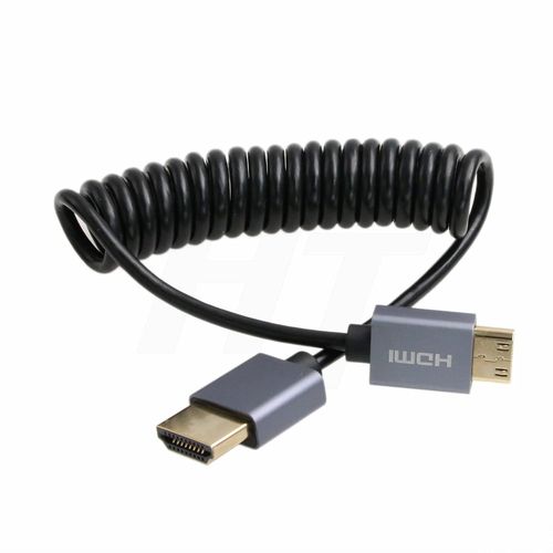 ERYI-Câble Spiralé 8K 4K 60P Mini Hdmi Vers Hdmi 2.1 Pour Nikon Z5 Z7 D750 Sony Cx7 Sr7E Canon Eos R Rp 5Div Atomos Ninja V Portkeys Video Assist Monitor Type A C