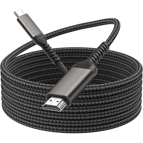 ERYI-Câble Adaptateur Usb Type C Vers Hdmi 4 K 60 Hz Unidirectionnel En Nylon Tressé Type C Vers Hdmi Pour Téléphones, Ordinateurs Portables, Projecteurs, Écrans, Tv, Dvr (2 M)