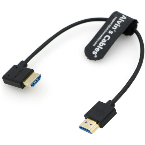 ERYI-Ultra Hd 8K Hdmi 2.1 Câble Hdmi Droit Vers Angle Droit Haute Vitesse Hdmi Pour Atomos Ninja V Moniteur, Z Cam E2, Pour Sony Fs5 | Fs7| A7S3 Caméras 10 Pouces | 25 Cm