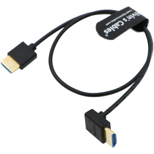 ERYI-Câble Hdmi 8K 2.1 Haute Vitesse Pour Atomos Ninja V Moniteur Droit Vers Vers Le Bas Cordon Hdmi Pour Z Cam E2, Pour Sony Fs5 | Fs7| A7S3 Appareils Photo 19,7 Pouces | 50Cm