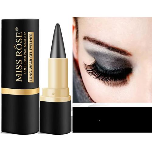 Eyeliner, Crayon Eye-Liner Longue Durée, Maquillage Imperméable À Séchage Rapide, Anti-Taches, Peinture Pour Le Visage, Toutes Les Formes D'yeux Noir 